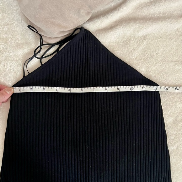 ZARA ribbed halter sweater with long fringe size S NWT - Picture 6 of 6